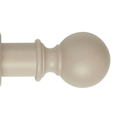 Museum 35mm Pole Set in Greystone with Ball Finial